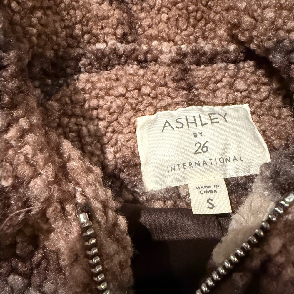 Ashley By 26 International Brown Sherpa Jacket - Picture 4 of 4